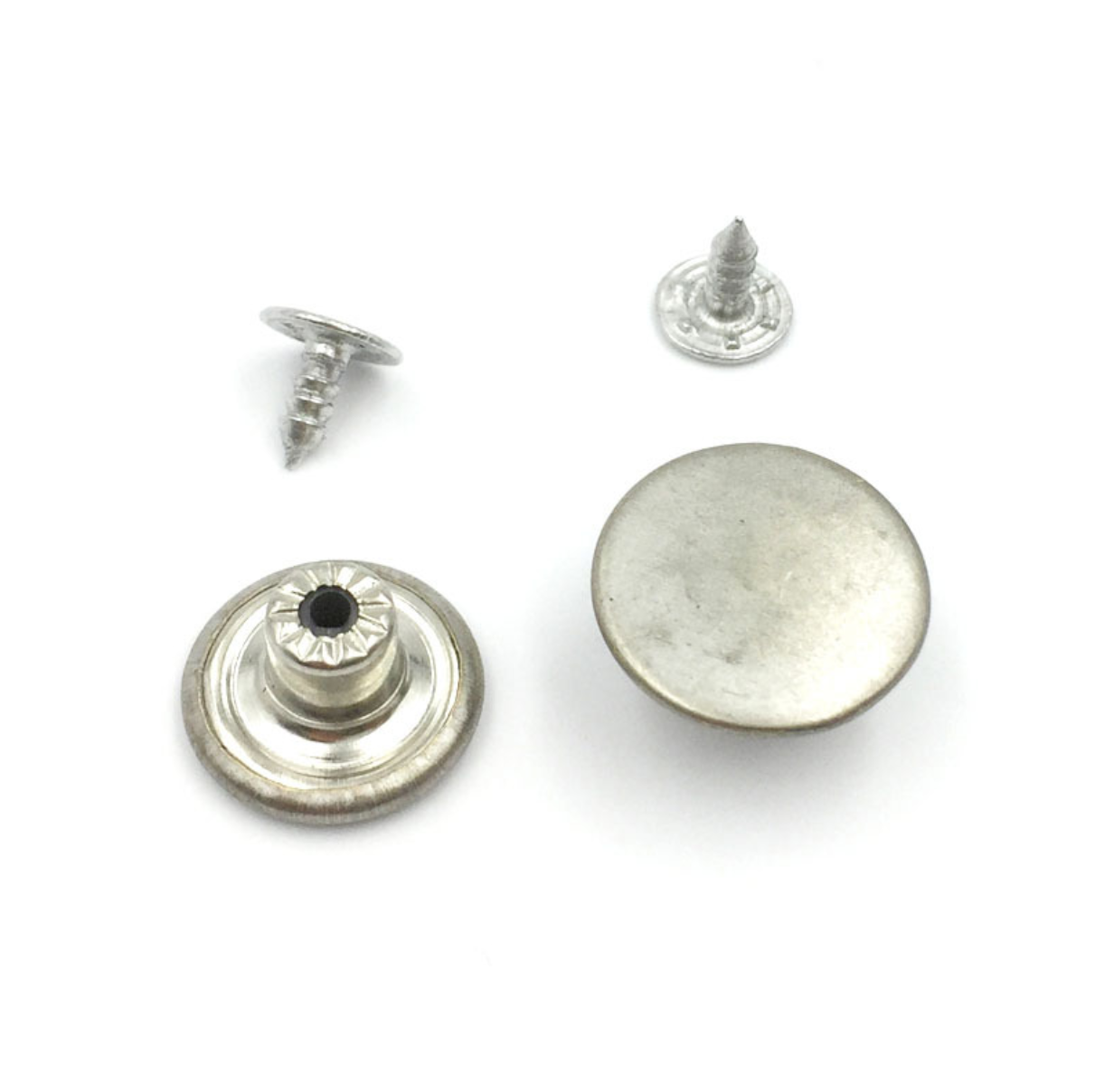 PLAIN SHEET BUTTON Dull Silver
