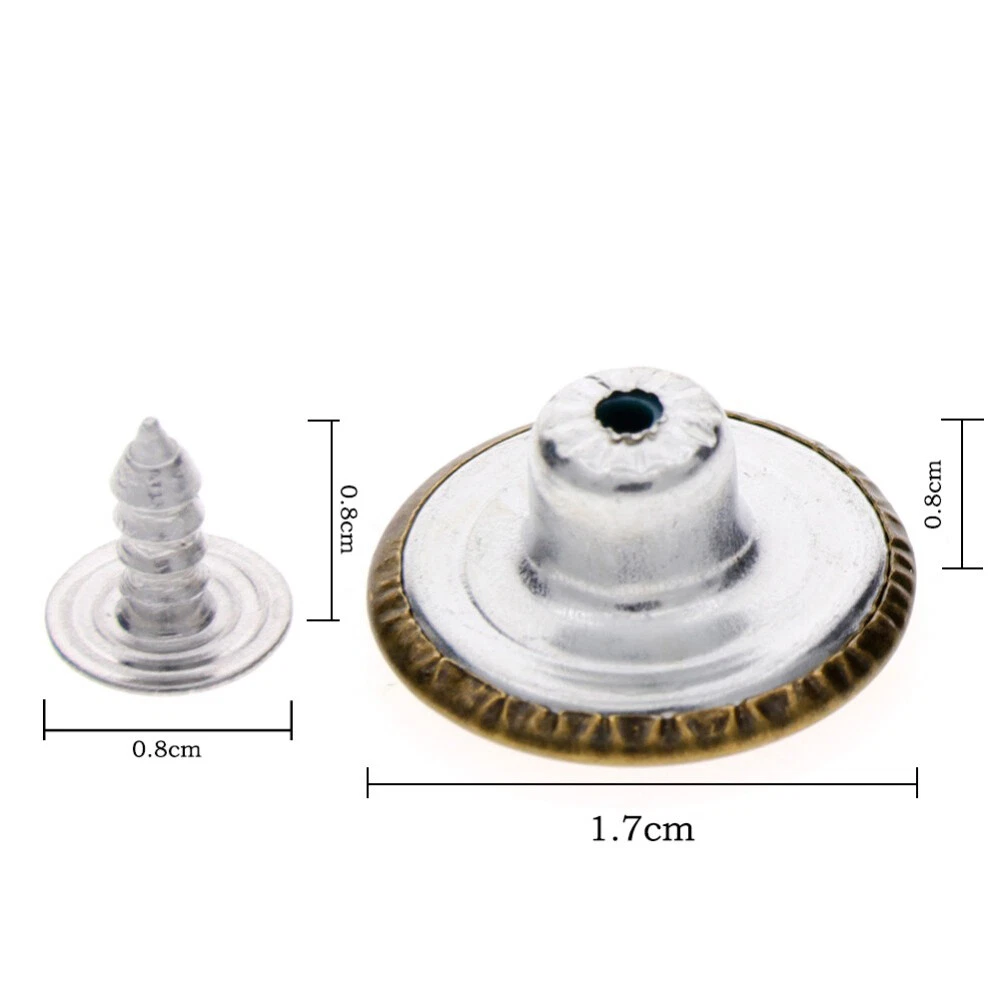 PLAIN SHEET BUTTON Antique Silver